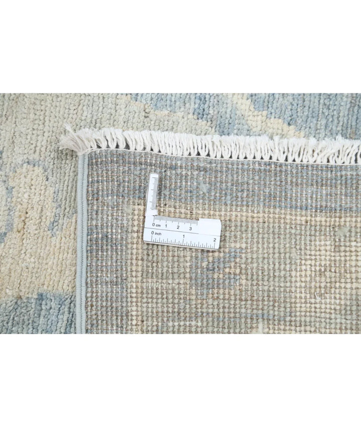 Grey Afghan Oushak Rug 11' 11" x 17' 7" Hand-Knotted | No. AT21417