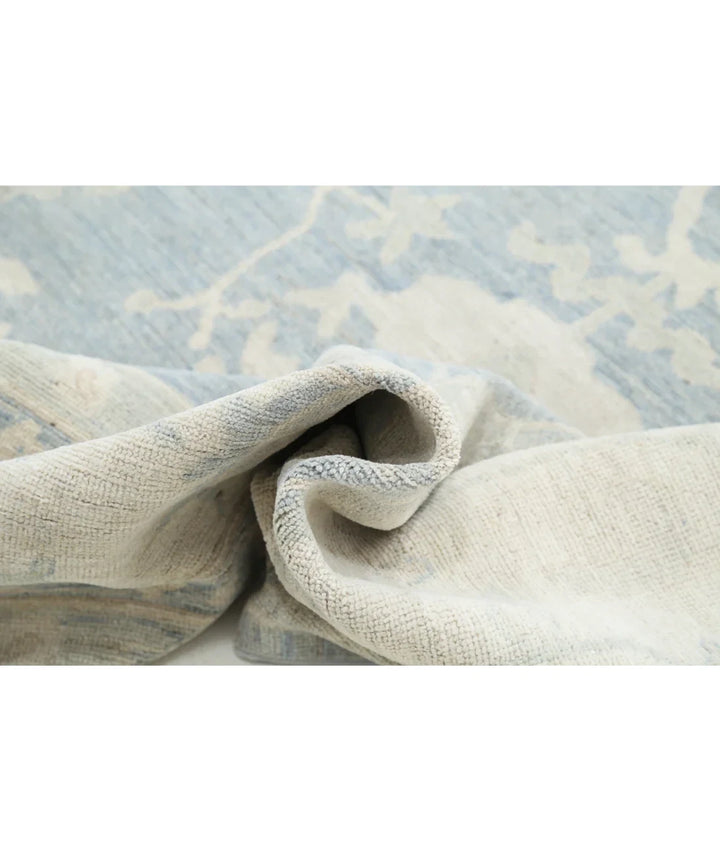Grey Afghan Oushak Rug 11' 11" x 17' 7" Hand-Knotted | No. AT21417
