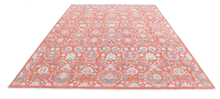 Afghan Oriental Rug 8' 9" x 12' 0" Hand-Knotted | No. AT21490