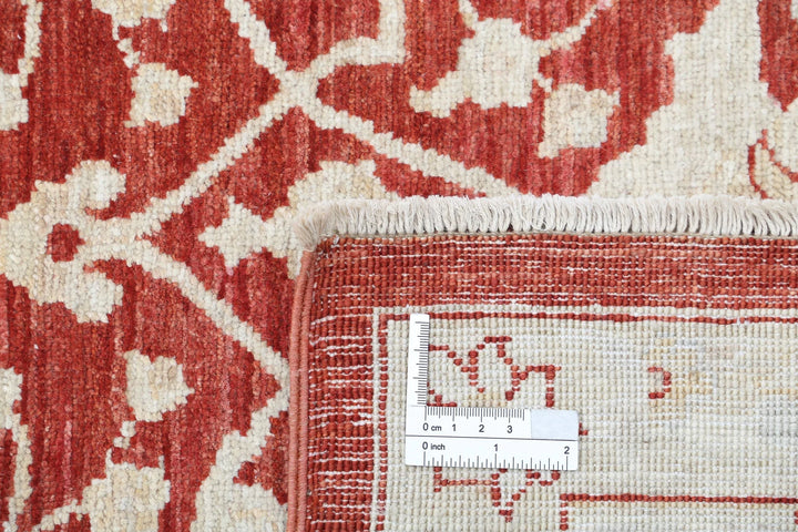 Afghan Ziegler Rug 7' 10" x 10' 8" Hand-Knotted | No. AT21514