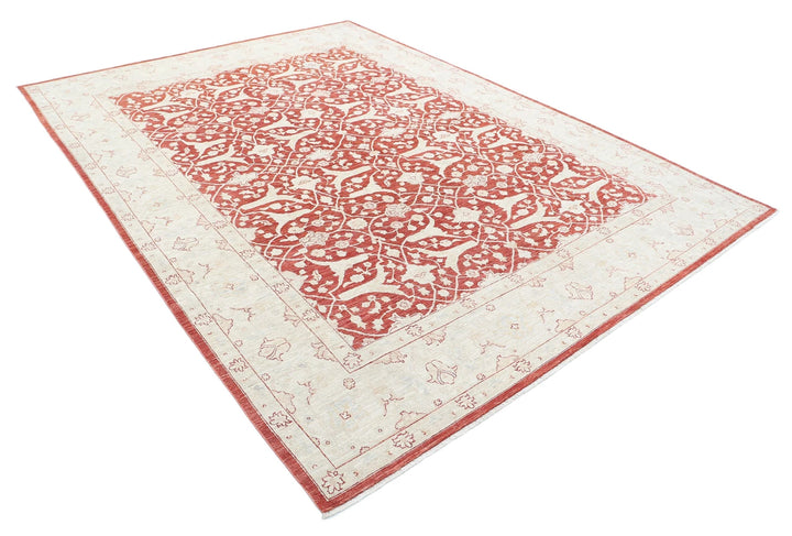 Afghan Ziegler Rug 7' 10" x 10' 8" Hand-Knotted | No. AT21514