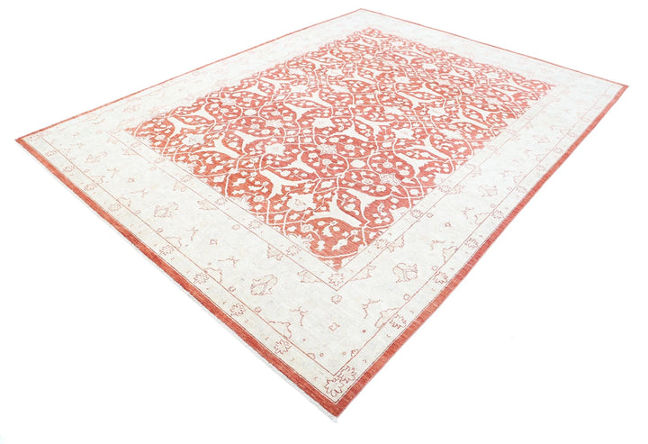 Afghan Ziegler Rug 7' 10" x 10' 8" Hand-Knotted | No. AT21514