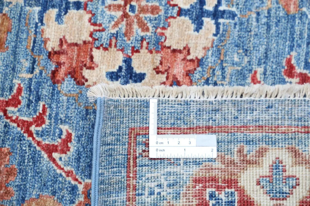 Afghan Ziegler Suzani Rug 6' 8" x 9' 3" Hand-Knotted | No. AT21546