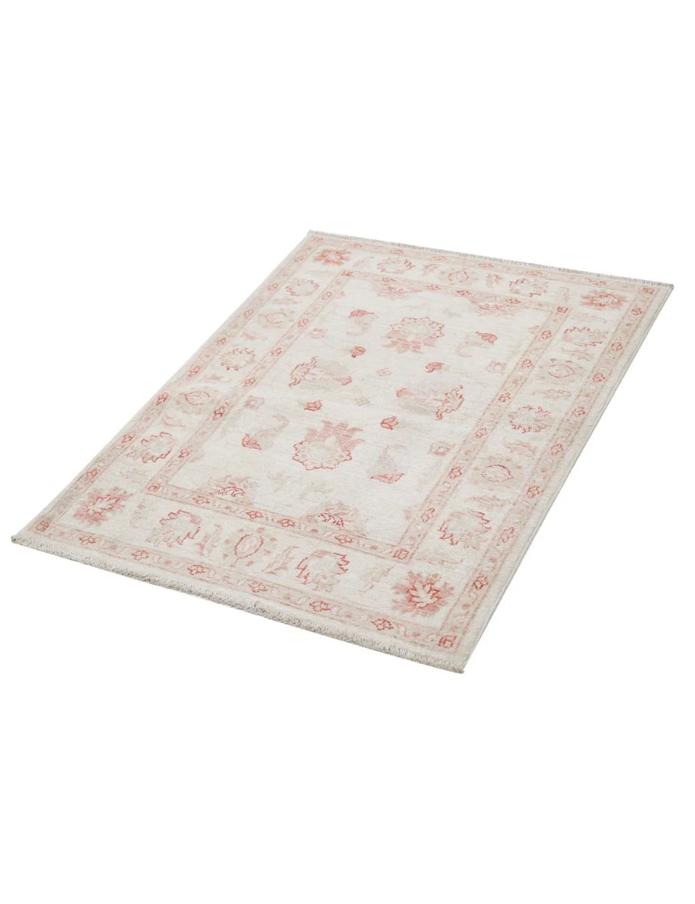 Afghan Ziegler Rug 2' 9" x 3' 9" Hand-Knotted | No. AT21628