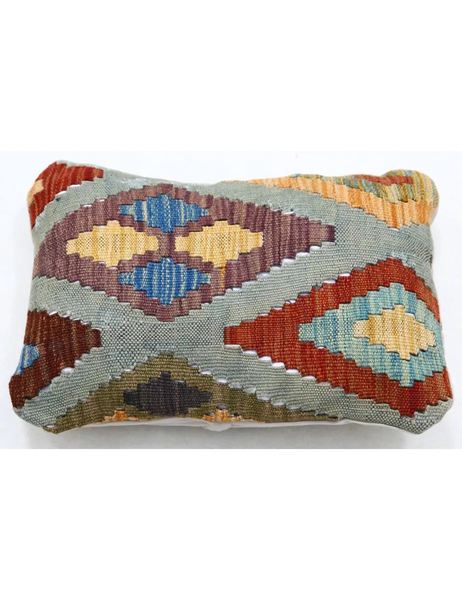 Afghan Tribal Pillow 1' 0" x 1' 5" Hand-Woven | No. AT21630