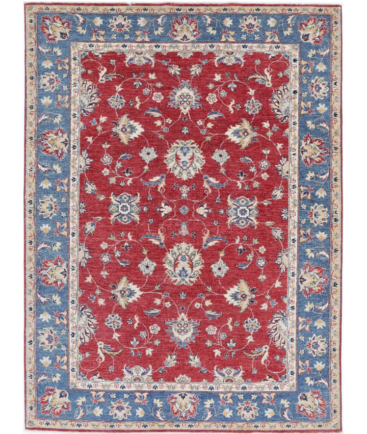 Afghan Ziegler Farhan Rug 5' 6" x 7' 6" Hand-Knotted | No. AT21904