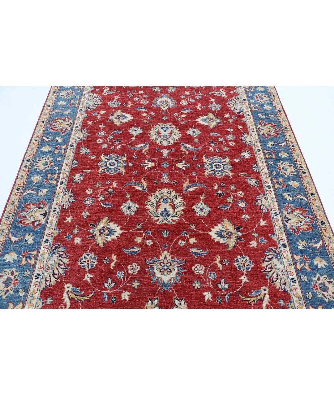 Afghan Ziegler Farhan Rug 5' 6" x 7' 6" Hand-Knotted | No. AT21904