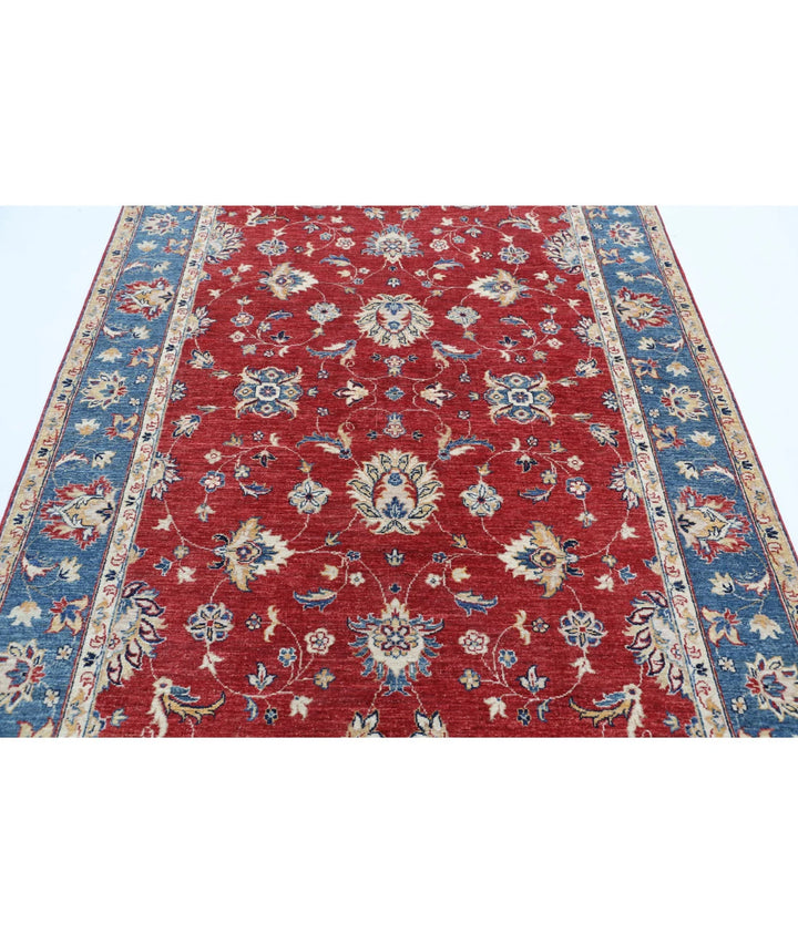 Afghan Ziegler Farhan Rug 5' 6" x 7' 6" Hand-Knotted | No. AT21904