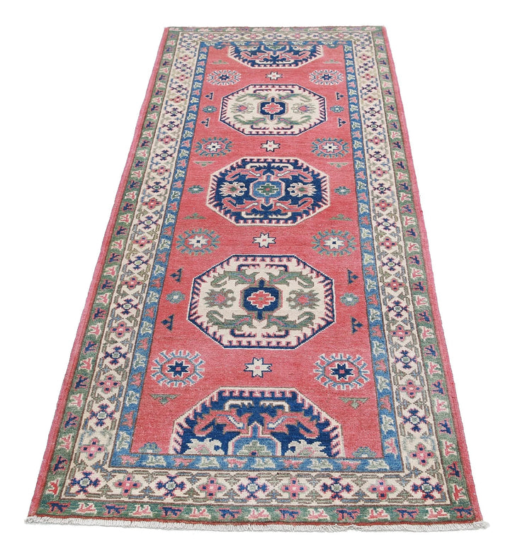 Afghan Kazak Rug 2' 9" x 7' 2" Hand-Knotted | No. AT21945