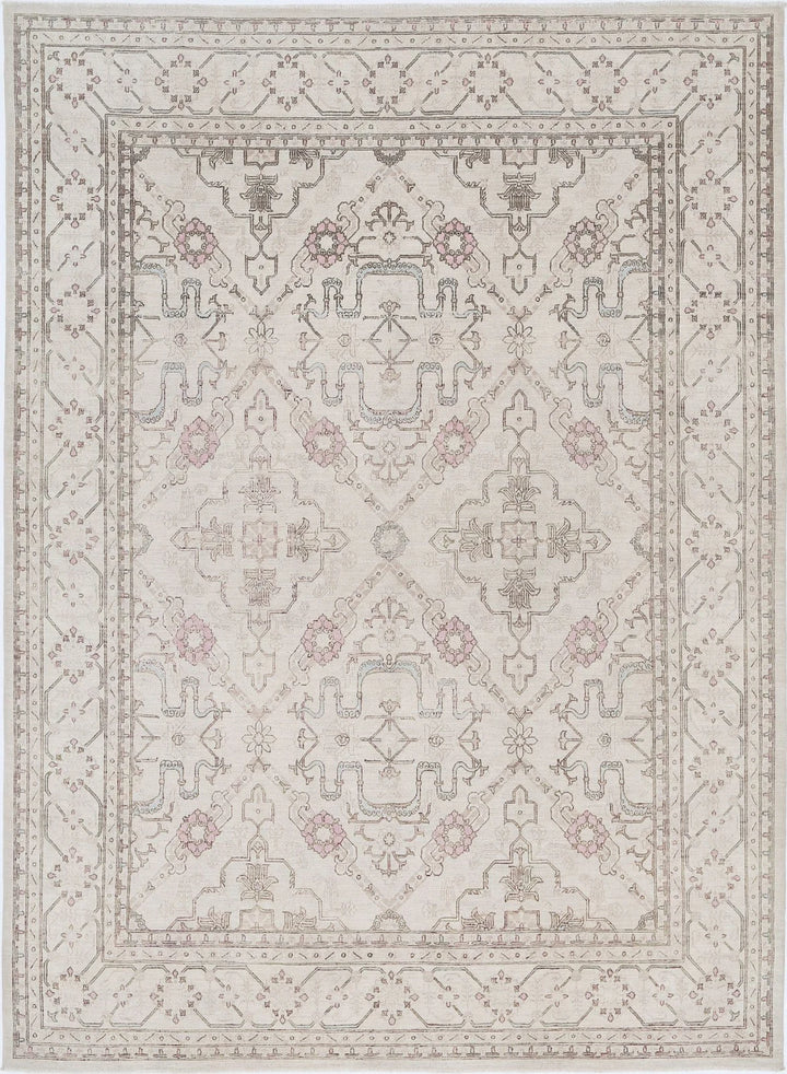 Afghan Serenity Rug 8' 0" x 10' 9" Hand-Knotted | No. AT22099