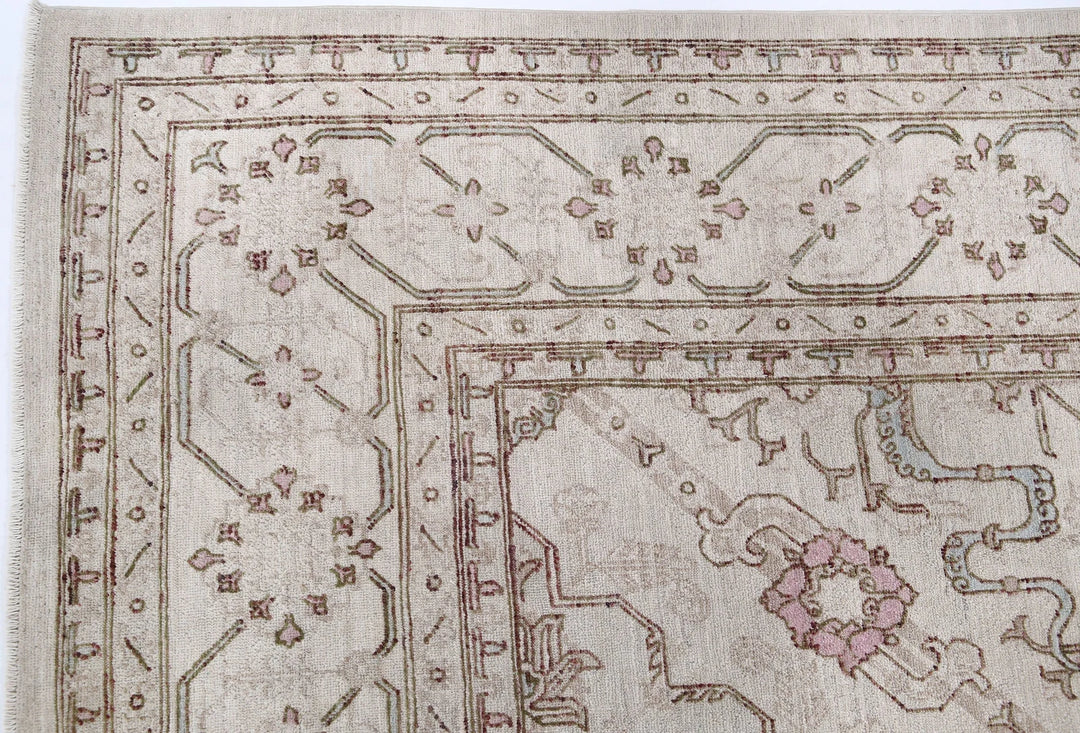 Afghan Serenity Rug 8' 0" x 10' 9" Hand-Knotted | No. AT22099