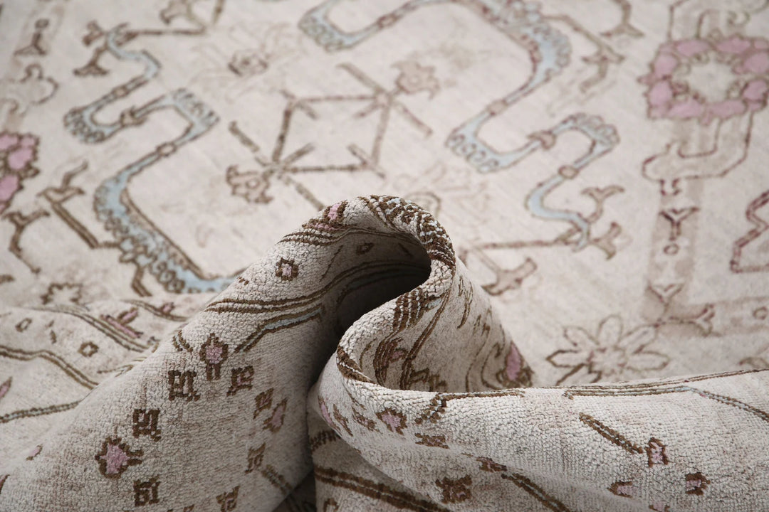 Afghan Serenity Rug 8' 0" x 10' 9" Hand-Knotted | No. AT22099