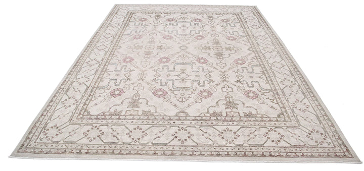 Afghan Serenity Rug 8' 0" x 10' 9" Hand-Knotted | No. AT22099