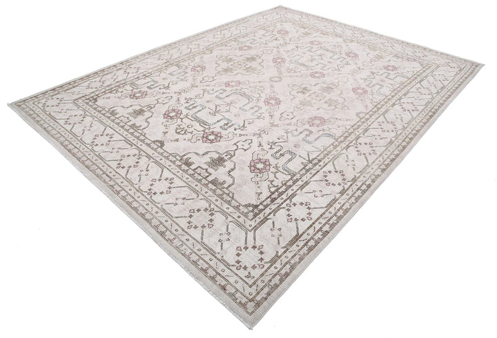 Afghan Serenity Rug 8' 0" x 10' 9" Hand-Knotted | No. AT22099
