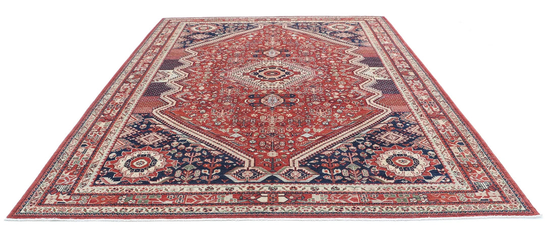 Afghan Ziegler Rug 9' 1" x 11' 7" Hand-Knotted | No. AT22105