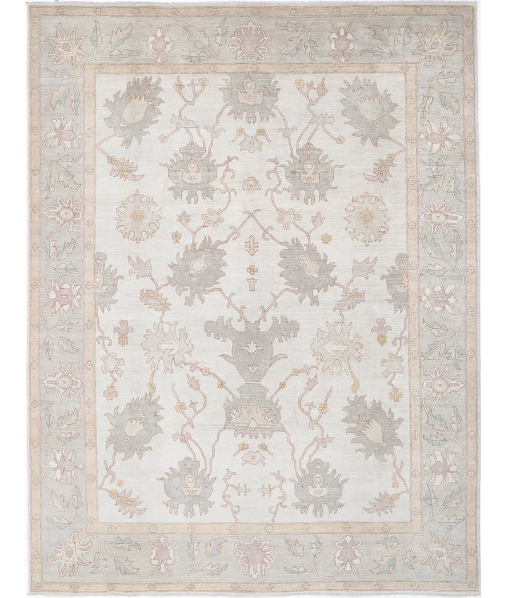 Brown Afghan Serenity Rug 8' 10" x 11' 8" Hand-Knotted | No. AT221465