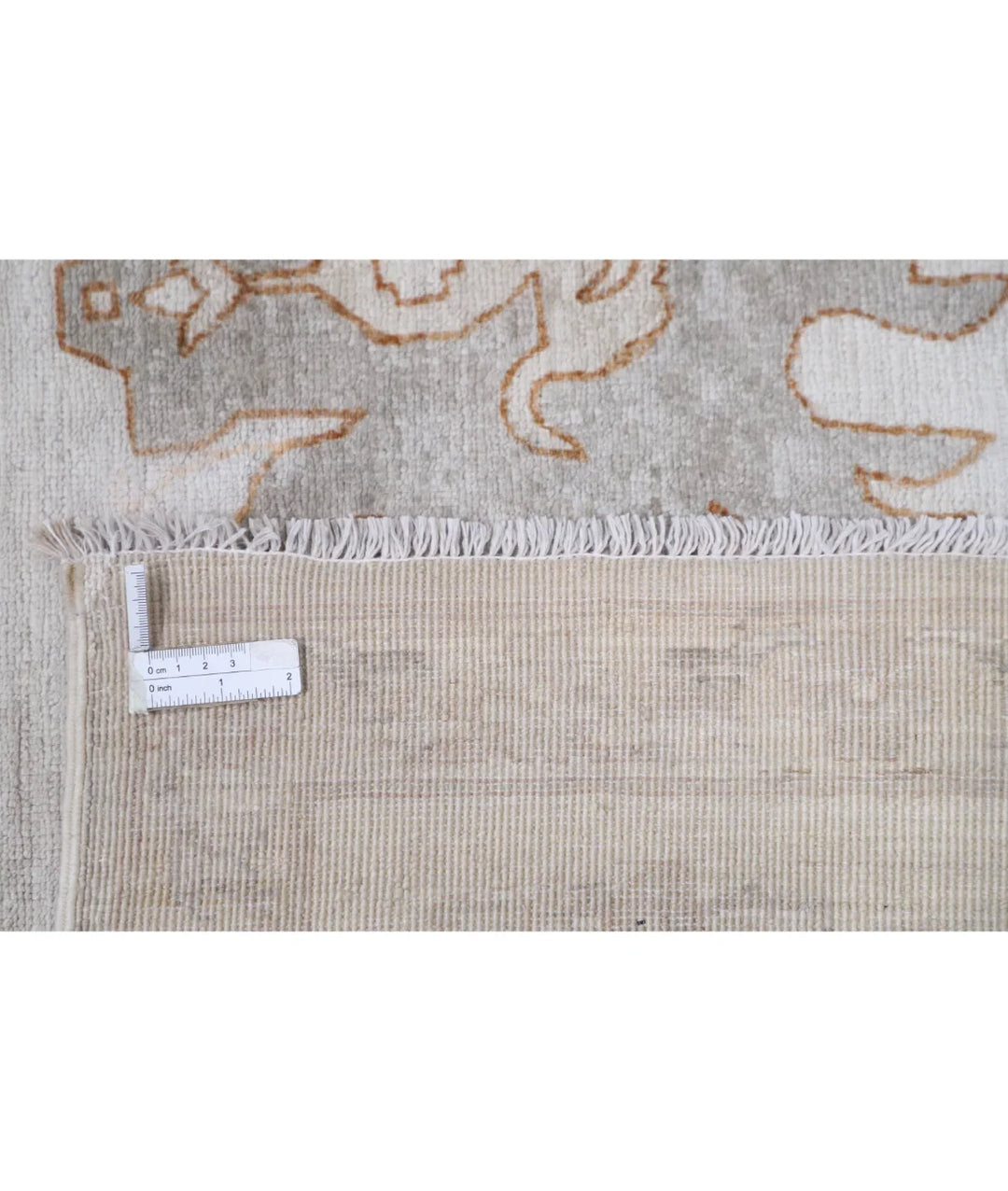 Brown Afghan Serenity Rug 8' 10" x 11' 8" Hand-Knotted | No. AT221465