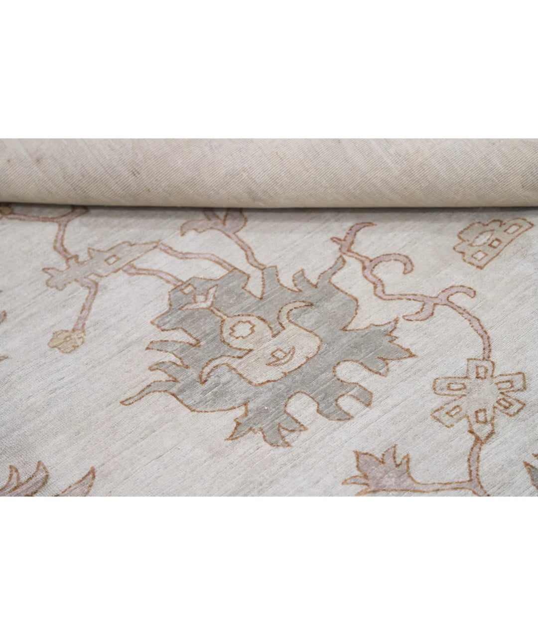 Brown Afghan Serenity Rug 8' 10" x 11' 8" Hand-Knotted | No. AT221465