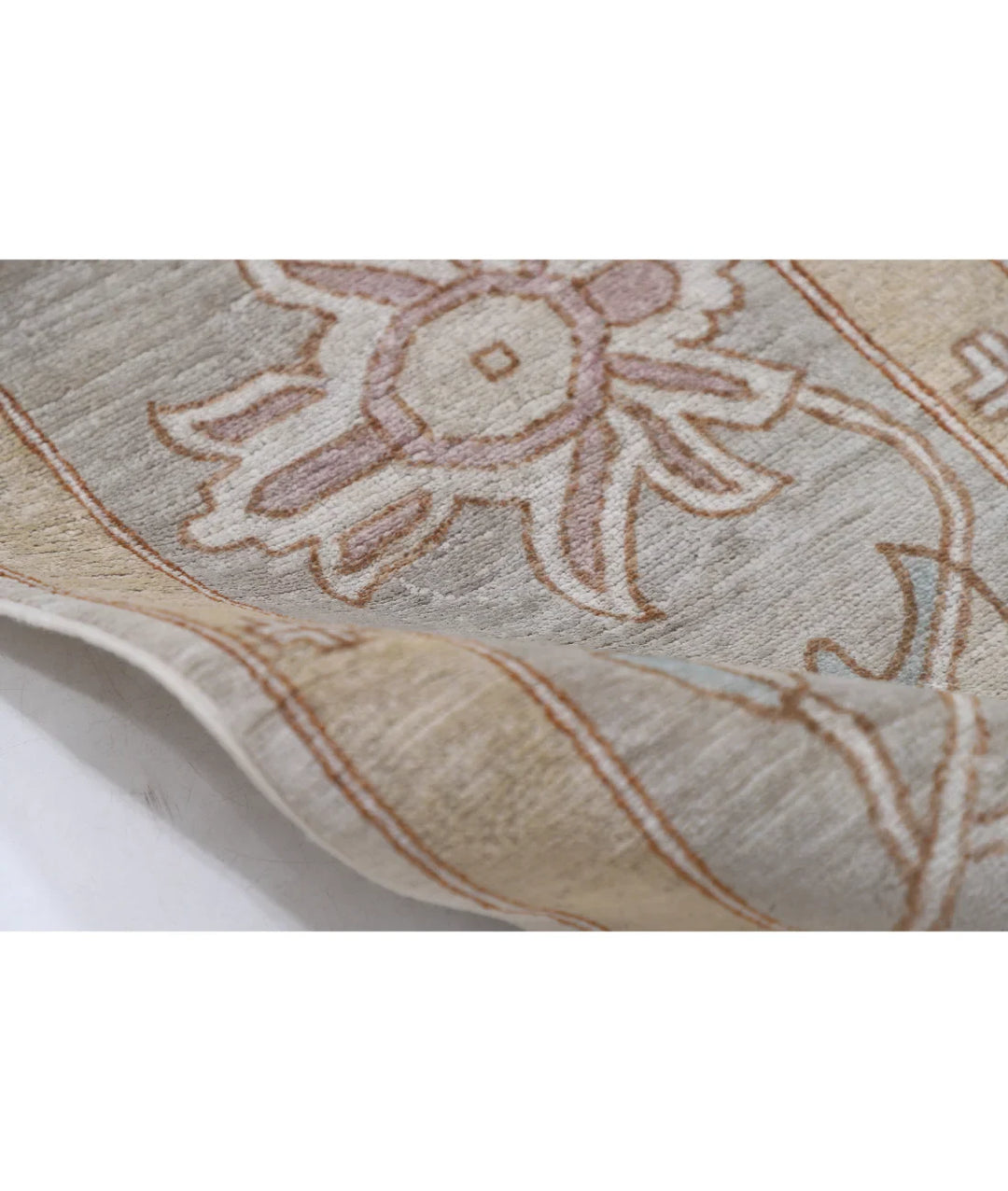 Brown Afghan Serenity Rug 8' 10" x 11' 8" Hand-Knotted | No. AT221465