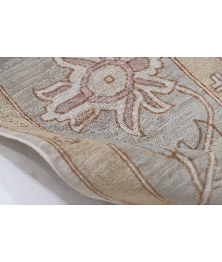 Brown Afghan Serenity Rug 8' 10" x 11' 8" Hand-Knotted | No. AT221465