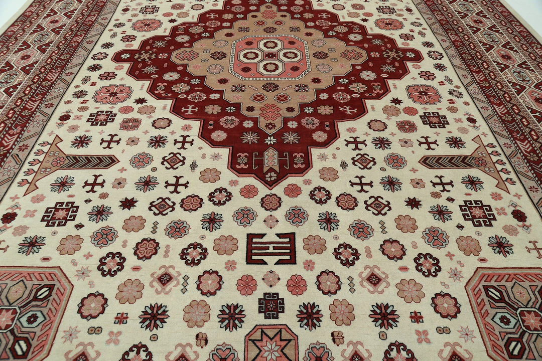 Afghan Ziegler Farhan Rug 11' 10" x 17' 10" Hand-Knotted | No. AT22204