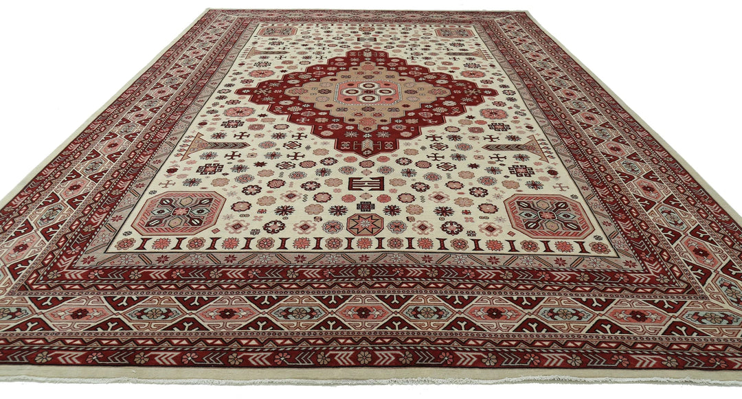 Afghan Ziegler Farhan Rug 11' 10" x 17' 10" Hand-Knotted | No. AT22204