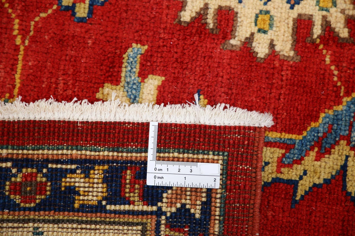 Rust Afghan Ziegler Rug 6' 6" x 9' 2" Hand-Knotted | No. AT22228