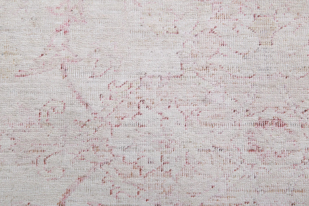 Ivory Afghan Serenity Rug 9' 1" x 11' 2" Hand-Knotted | No. AT22489