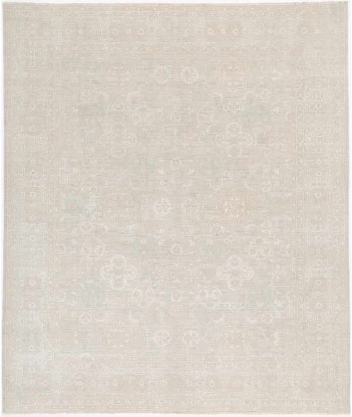 Afghan Tabriz Rug 8' 4" x 9' 11" Hand-Knotted | No. AT22508