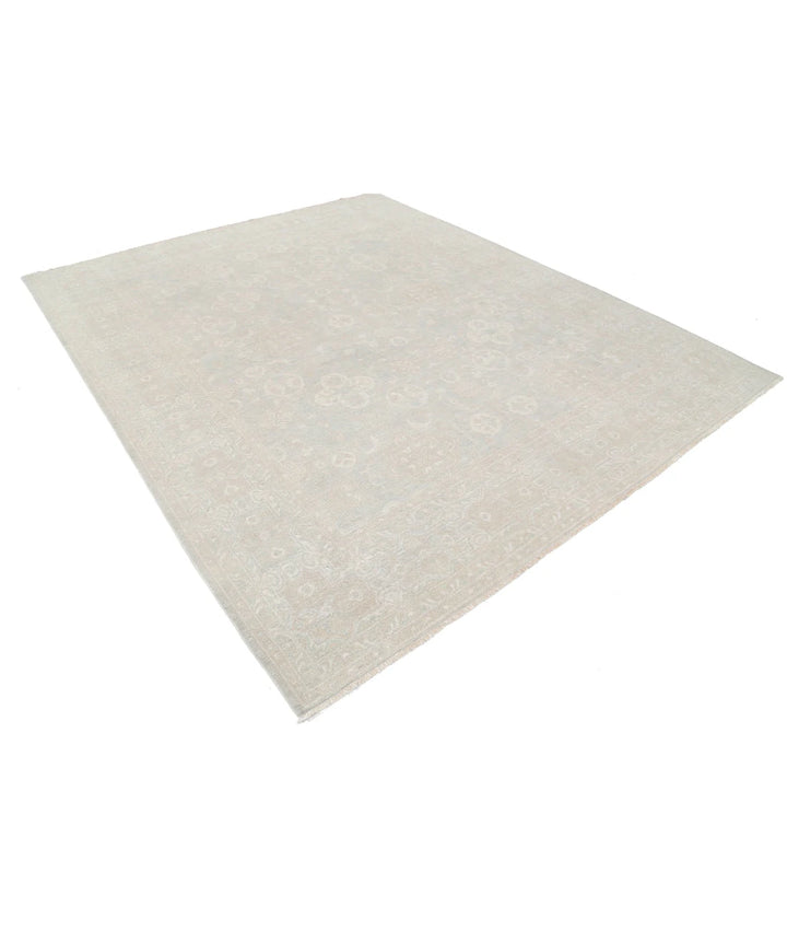 Afghan Tabriz Rug 8' 4" x 9' 11" Hand-Knotted | No. AT22508