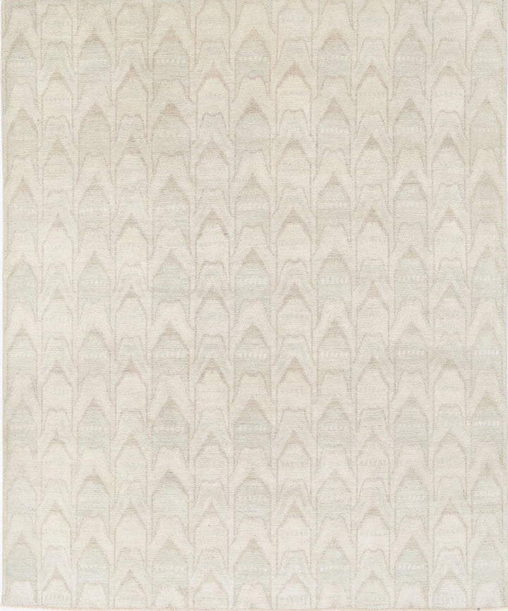 Afghan Oriental Rug 7' 9" x 9' 4" Hand-Knotted | No. AT22546