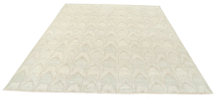 Afghan Oriental Rug 7' 9" x 9' 4" Hand-Knotted | No. AT22546