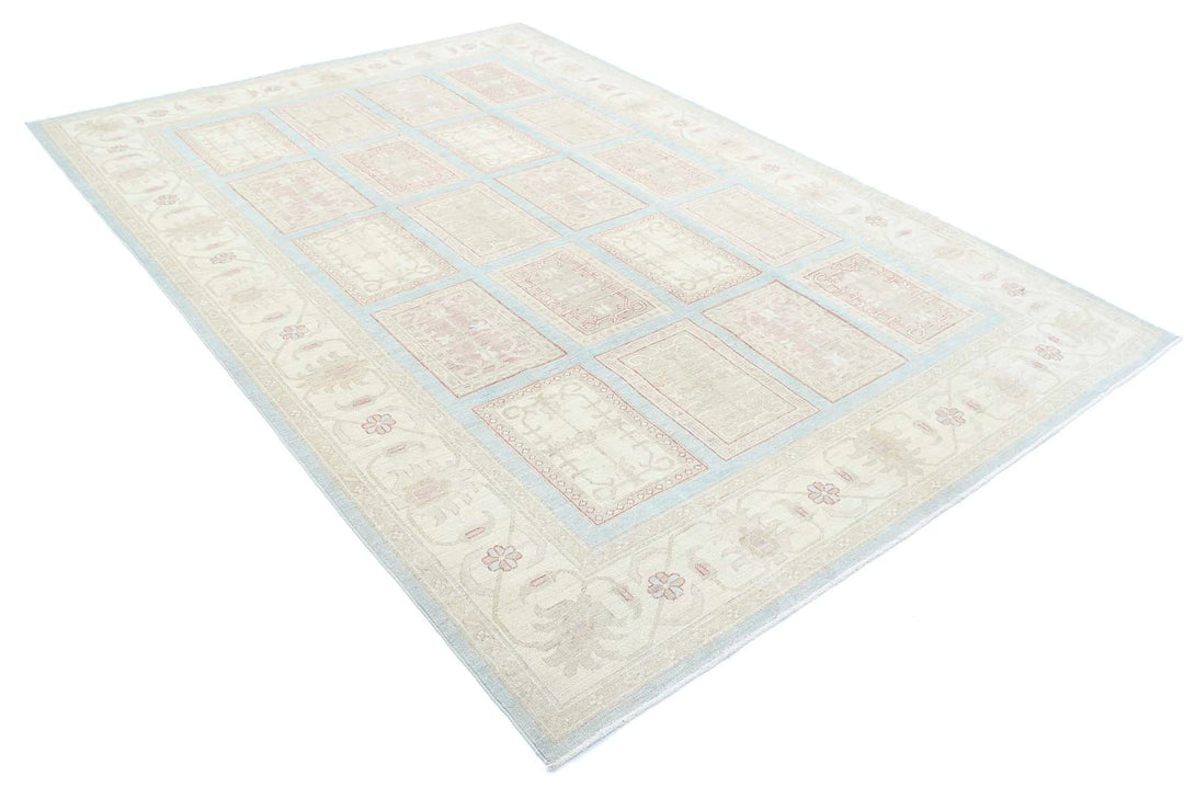 Afghan Serenity Rug 6' 8" x 9' 8" Hand-Knotted | No. AT22549