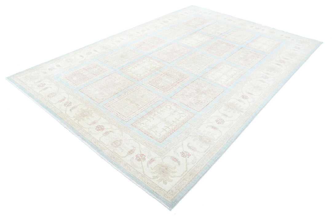 Afghan Serenity Rug 6' 8" x 9' 8" Hand-Knotted | No. AT22549