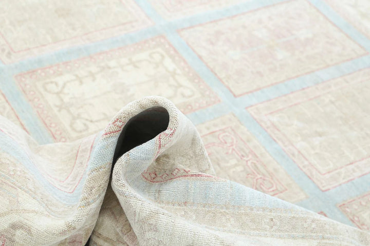 Afghan Serenity Rug 6' 8" x 9' 8" Hand-Knotted | No. AT22549