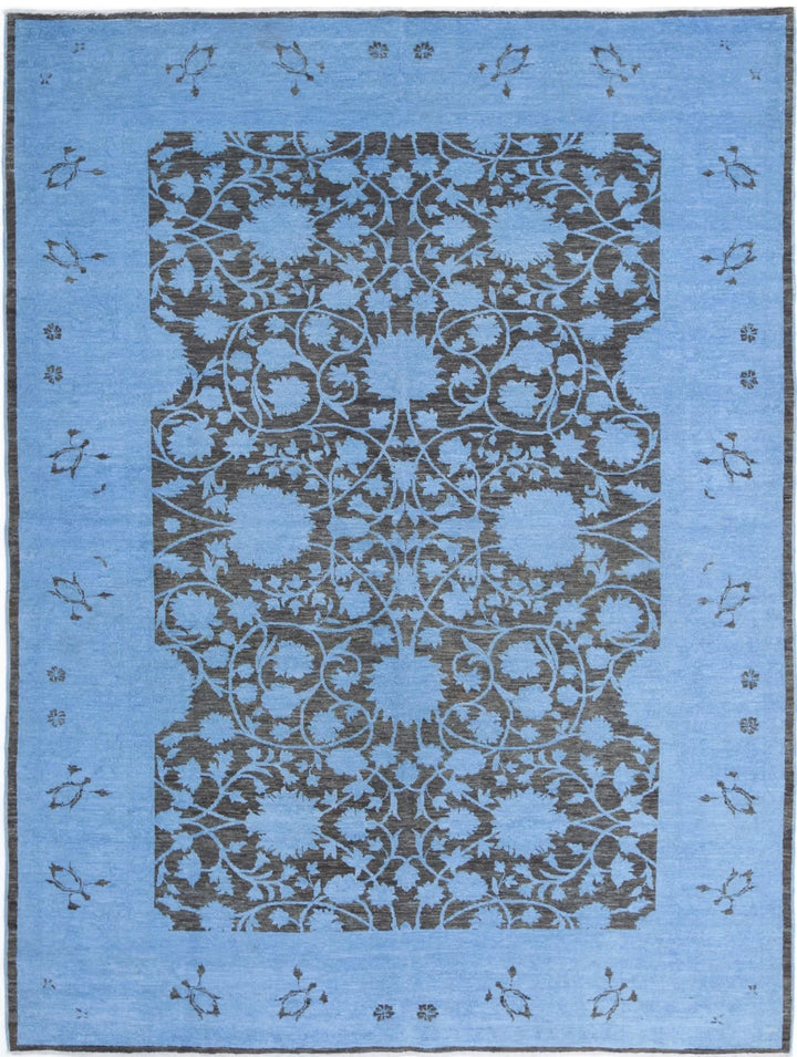 Afghan Overdye Rug 6' 2" x 8' 1" Hand-Knotted | No. AT22657