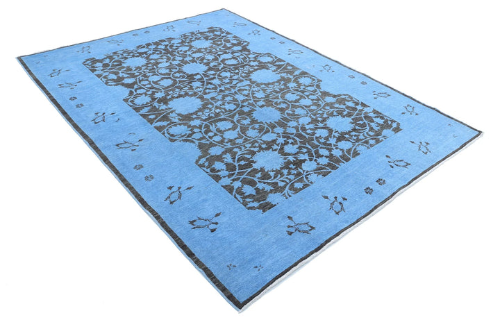 Afghan Overdye Rug 6' 2" x 8' 1" Hand-Knotted | No. AT22657