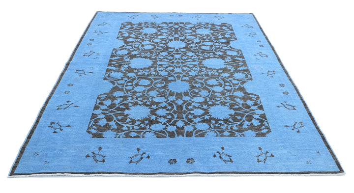 Afghan Overdye Rug 6' 2" x 8' 1" Hand-Knotted | No. AT22657