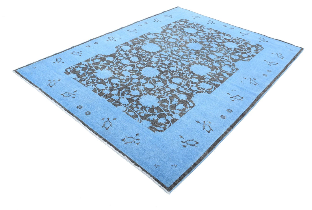 Afghan Overdye Rug 6' 2" x 8' 1" Hand-Knotted | No. AT22657