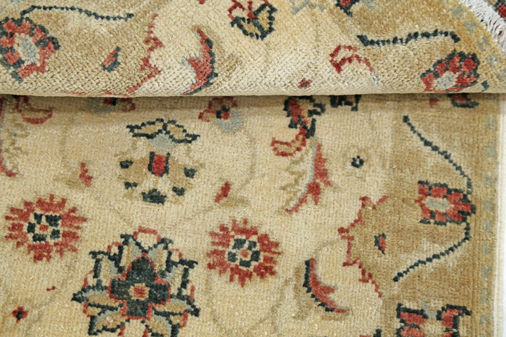 Beige Indian Ziegler Rug 2' 0" x 2' 10" Hand-Knotted | No. AT22686