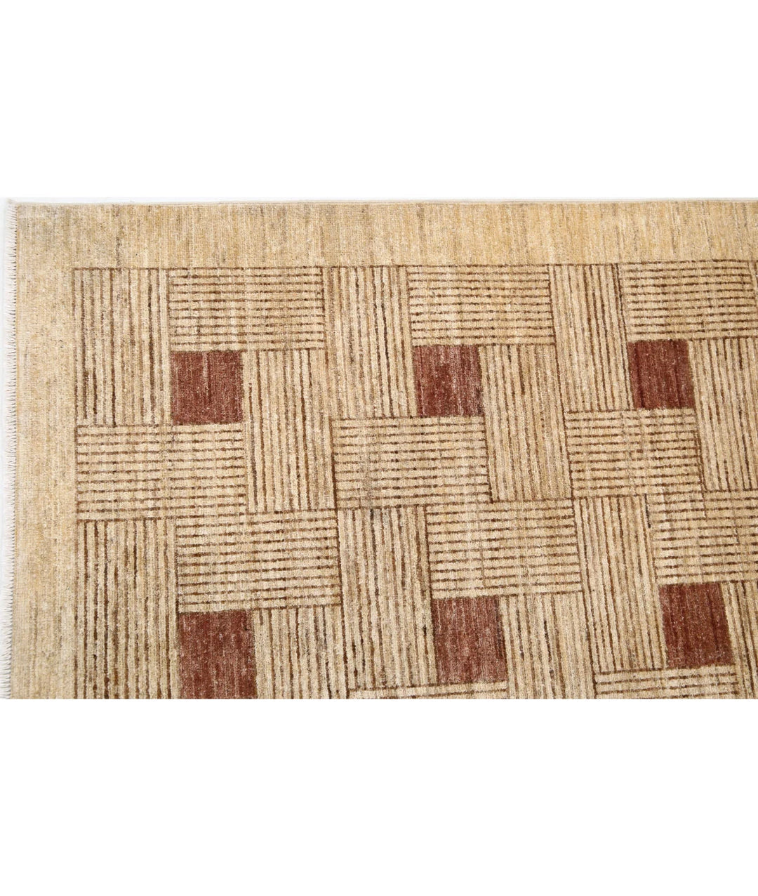 Afghan Modcar Rug 5' 11" x 8' 5" Hand-Knotted | No. AT22729