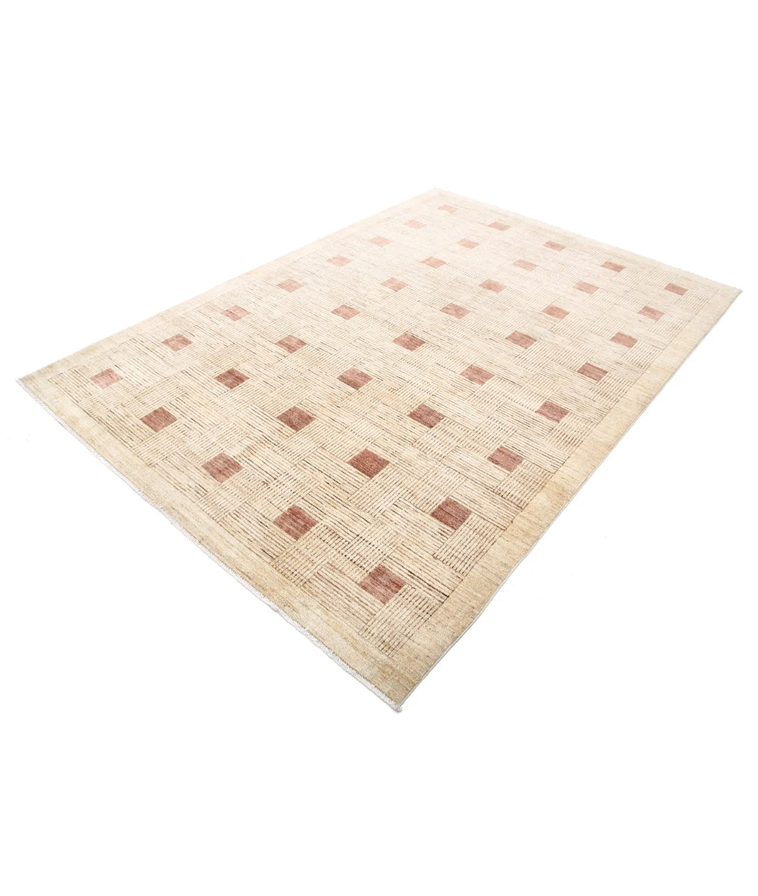 Afghan Modcar Rug 5' 11" x 8' 5" Hand-Knotted | No. AT22729