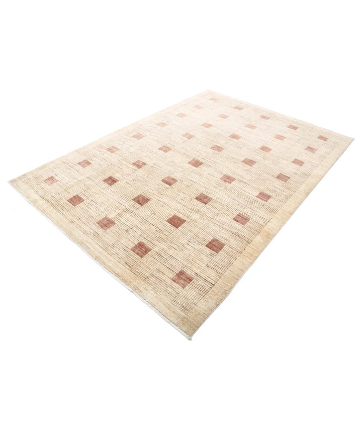 Afghan Modcar Rug 5' 11" x 8' 5" Hand-Knotted | No. AT22729