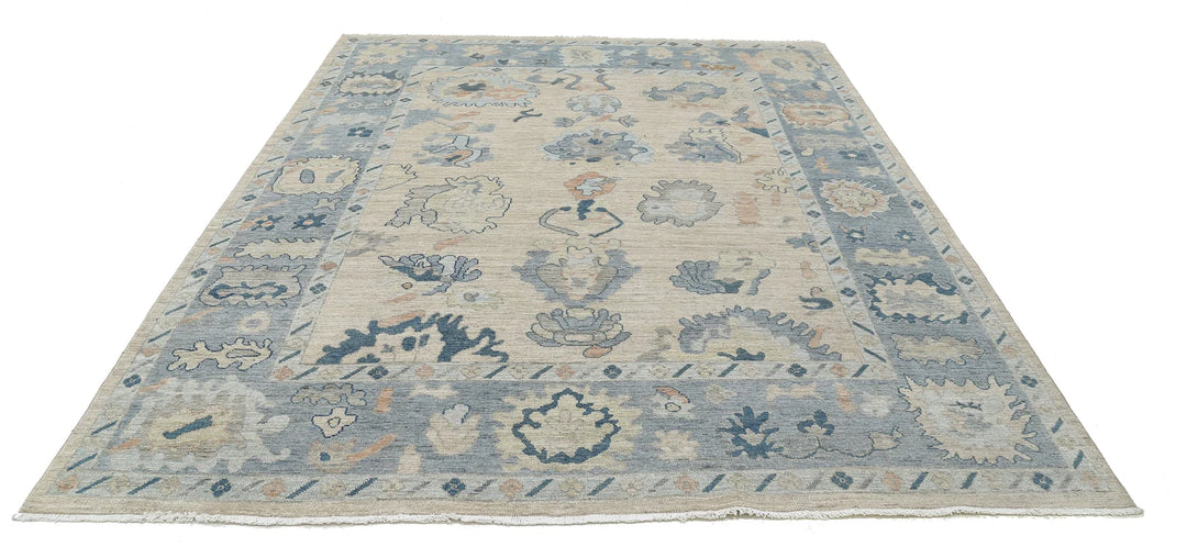 Afghan Oushak Rug 8' 0" x 9' 10" Hand-Knotted | No. AT22781