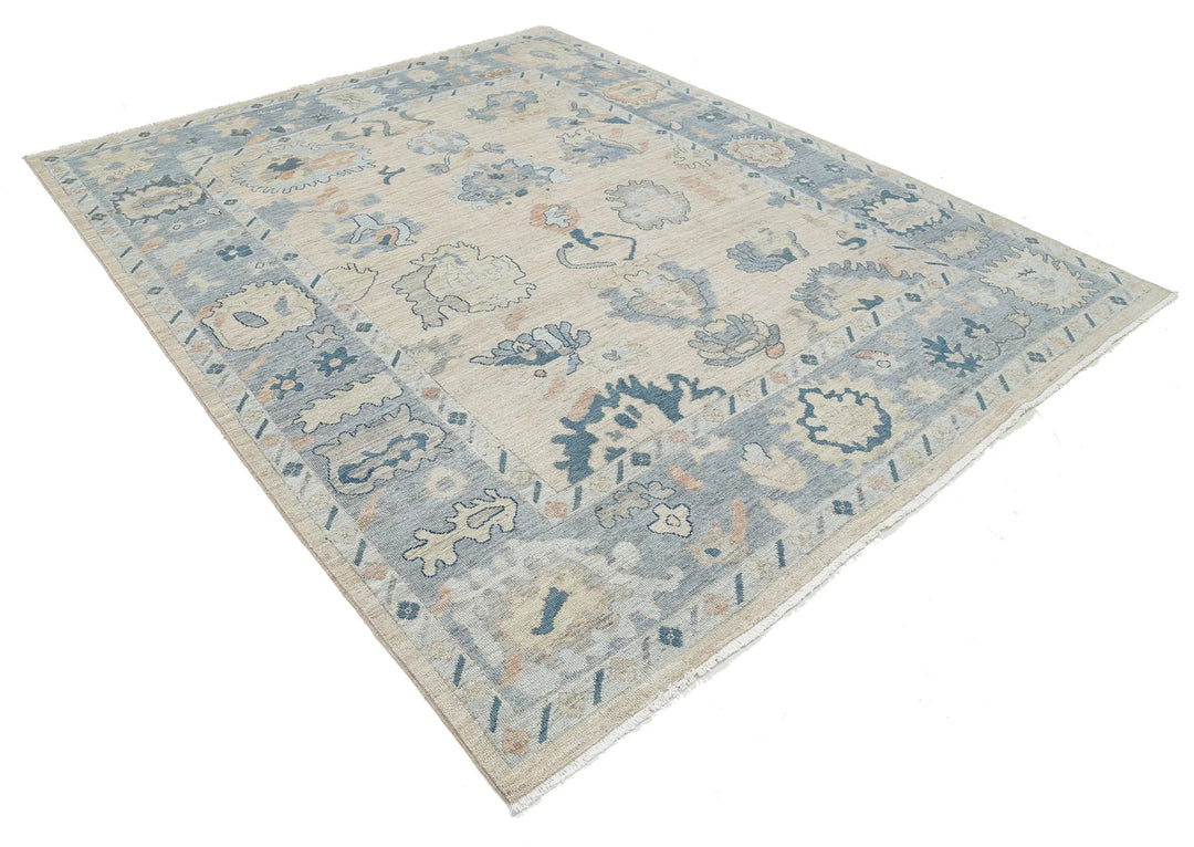 Afghan Oushak Rug 8' 0" x 9' 10" Hand-Knotted | No. AT22781