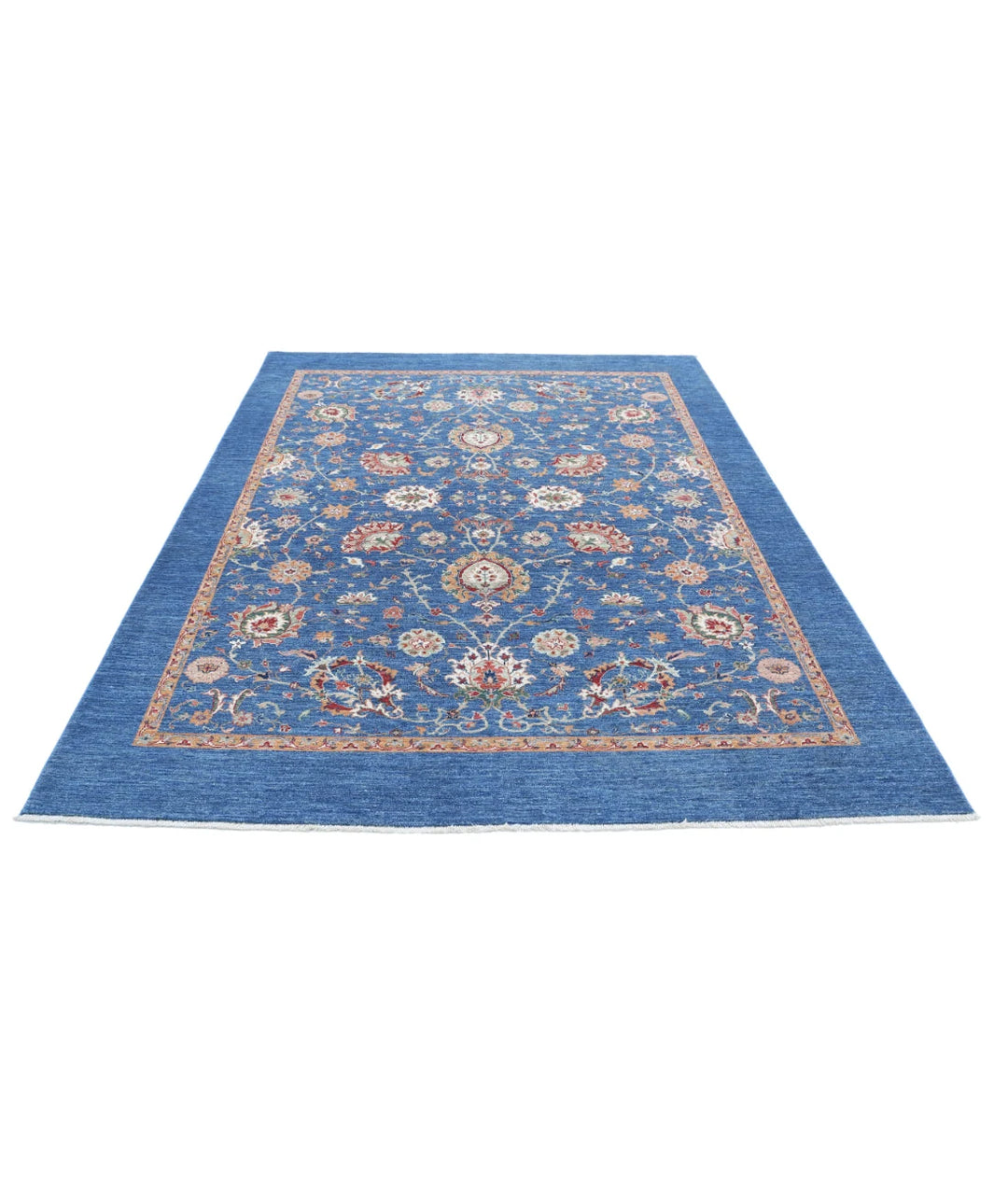 Afghan Ziegler Farhan Rug 6' 9" x 8' 10" Hand-Knotted | No. AT22823