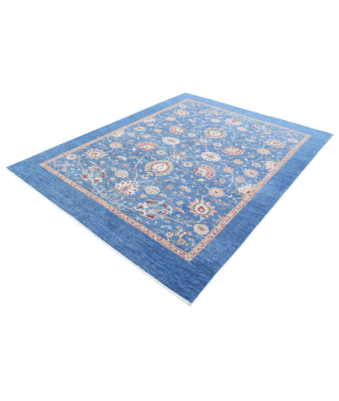 Afghan Ziegler Farhan Rug 6' 9" x 8' 10" Hand-Knotted | No. AT22823