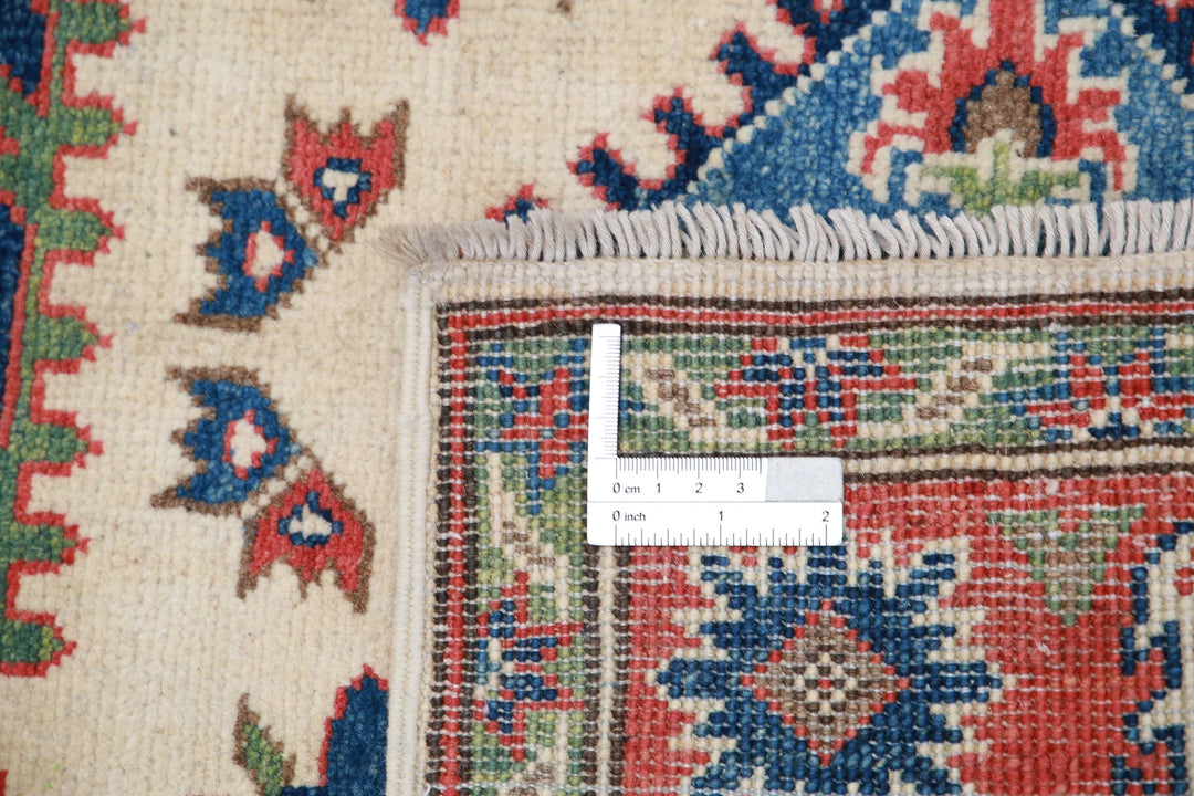 Afghan Kazak Rug 2' 10" x 4' 11" Hand-Knotted | No. AT22998