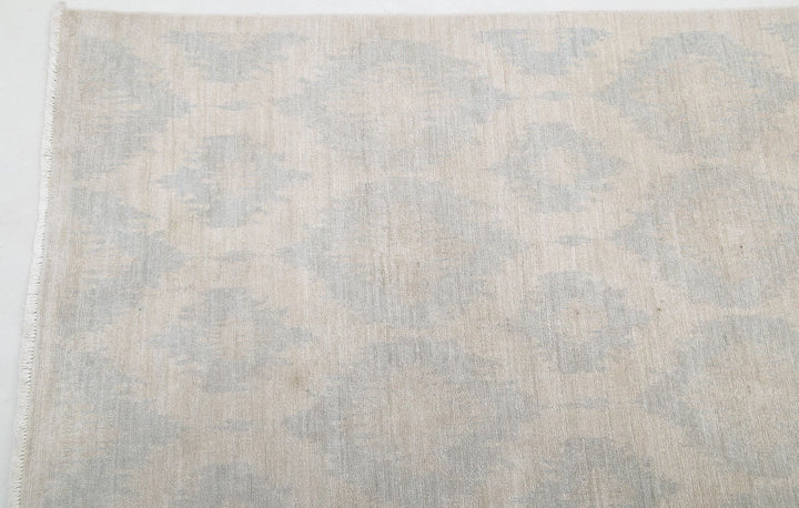 Ivory Afghan Serenity Rug 12' 6" x 17' 1" Hand-Knotted | No. AT23025