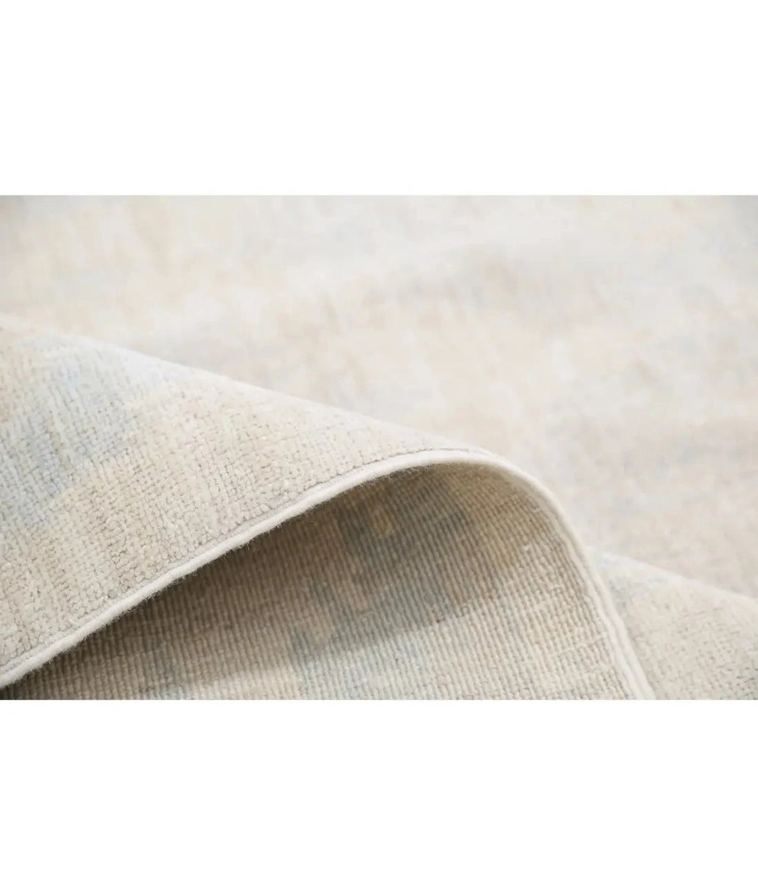 Ivory Afghan Serenity Rug 12' 6" x 17' 1" Hand-Knotted | No. AT23025